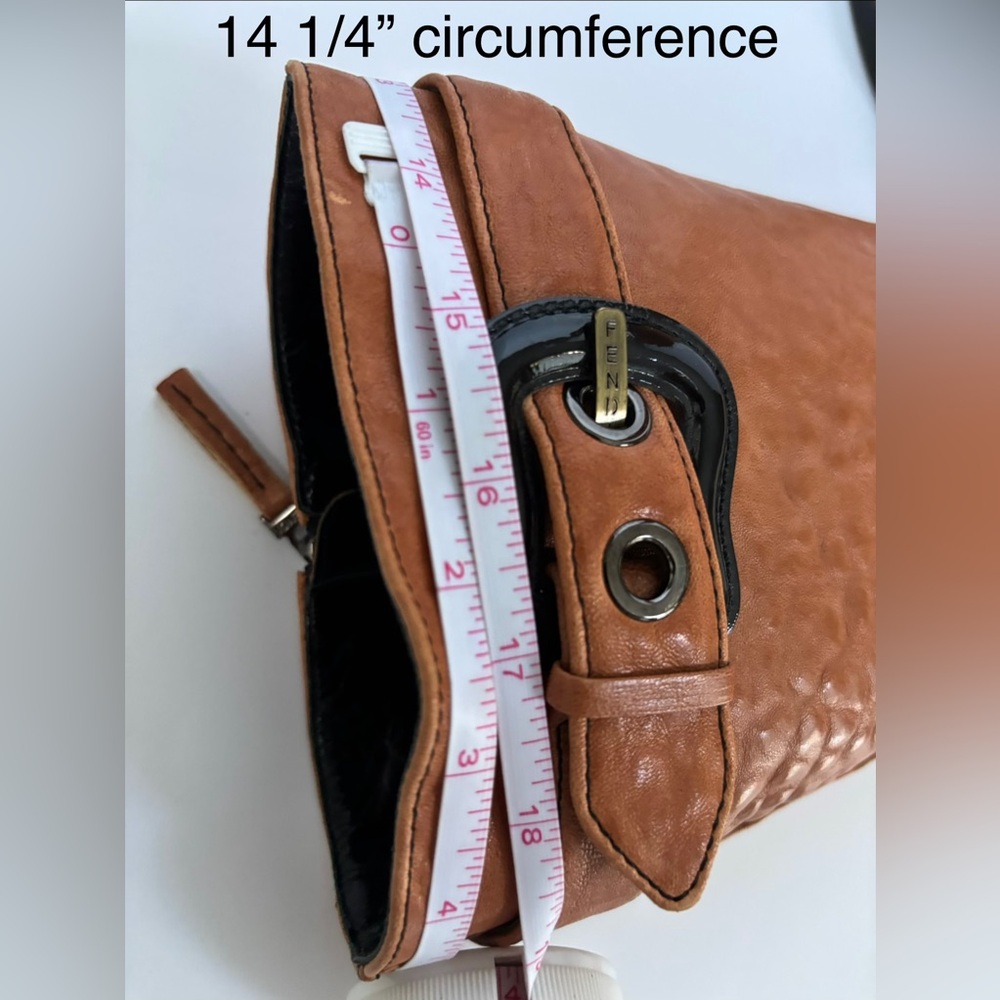 Fendi B-Buckle Tall Leather Boots | Tan | New Without Tags|35|Gorgeous Leather - Picture 12 of 12